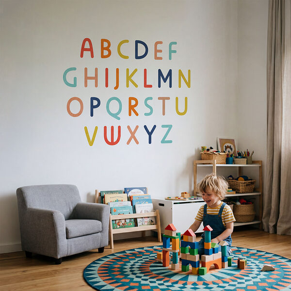 Ensemble de lettres colorées Ensemble de lettres colorées