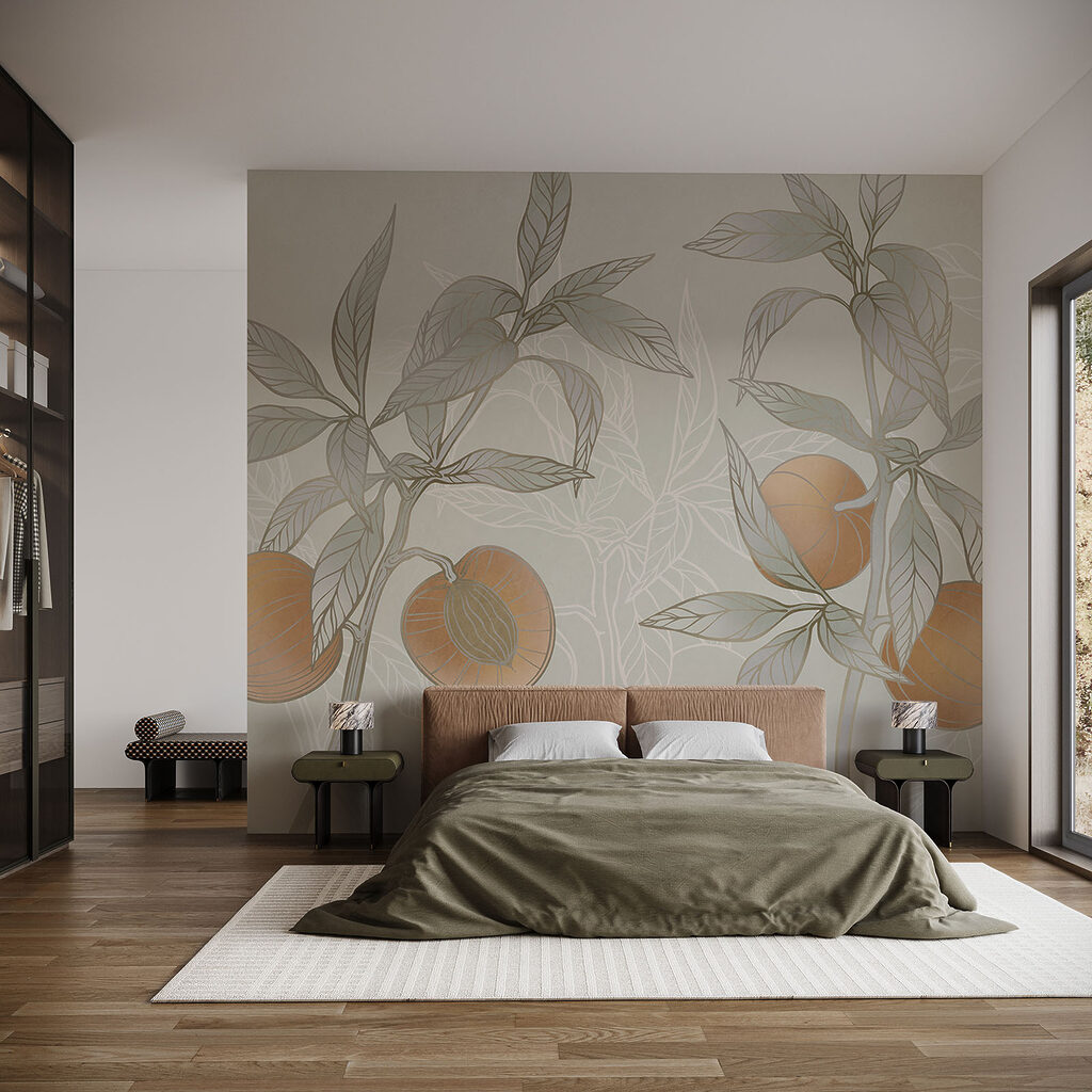 Dessin d'une plante avec des feuilles et des fruits Dessin d'une plante avec des feuilles et des fruits