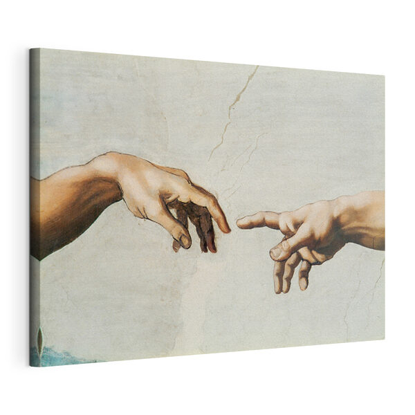 Une peinture de mains qui se touchent Tableaux Une peinture de mains qui se touchent
