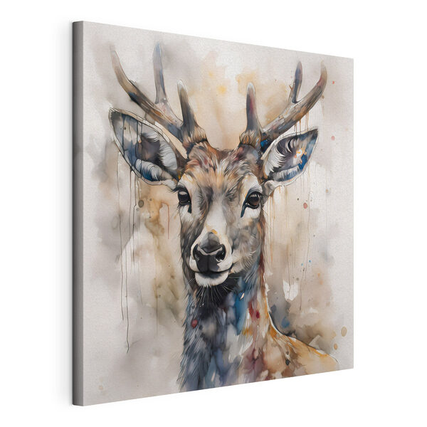 Une aquarelle d'un cerf Tableaux Une aquarelle d'un cerf