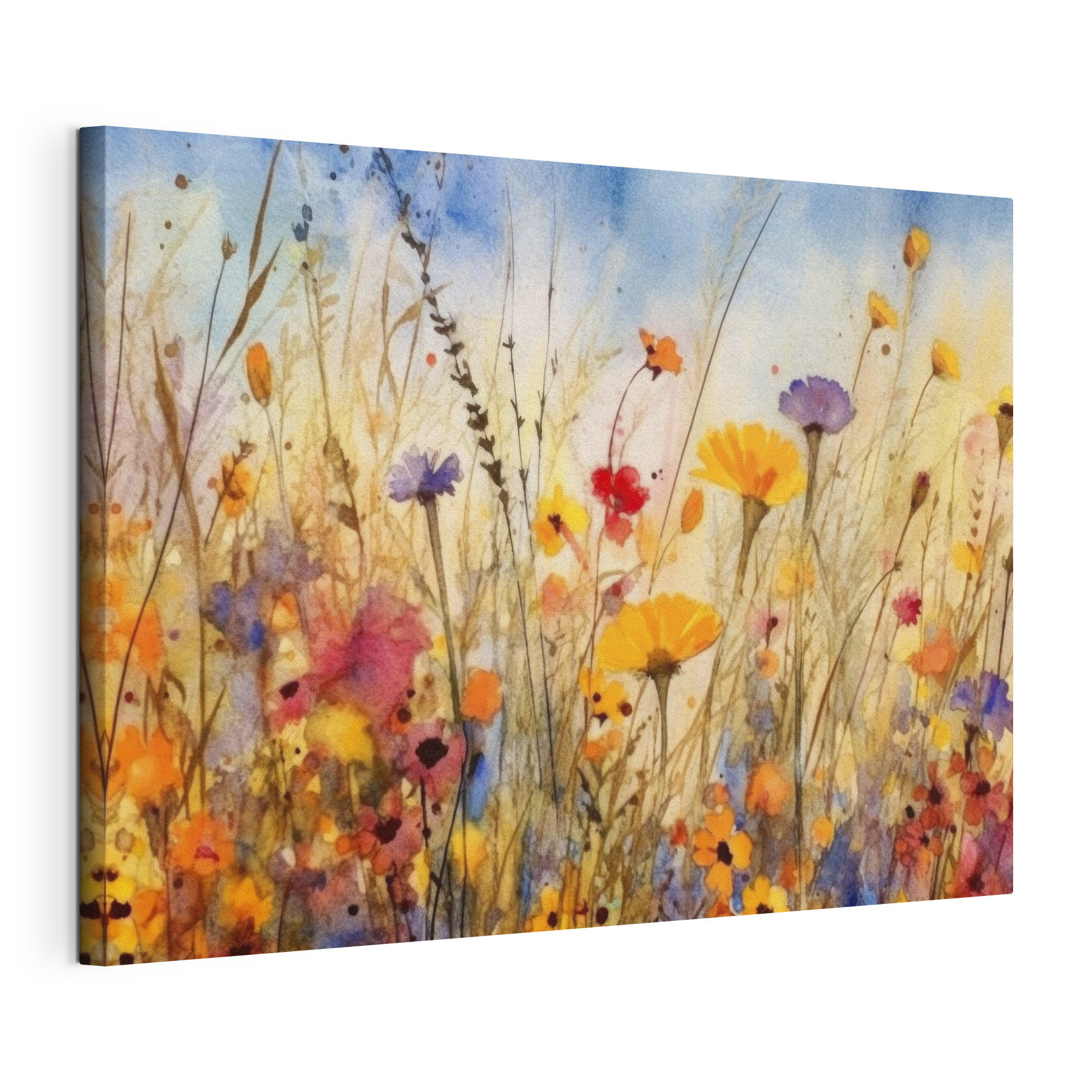 A watercolor painting of flowers A watercolor painting of flowers