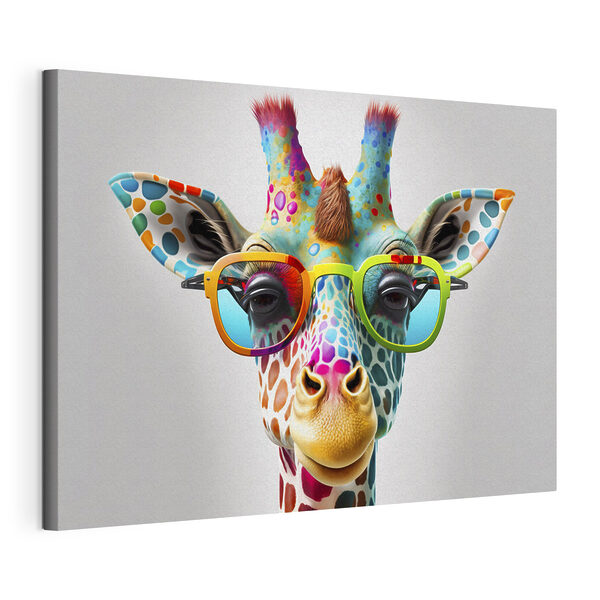 Une girafe portant des lunettes Tableaux Une girafe portant des lunettes