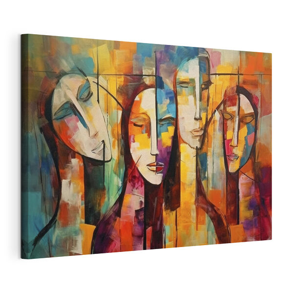 Tableaux Une peinture de visages de personnes (UGS : s33845) Tableaux Tableaux Une peinture de visages de personnes (UGS : s33845)