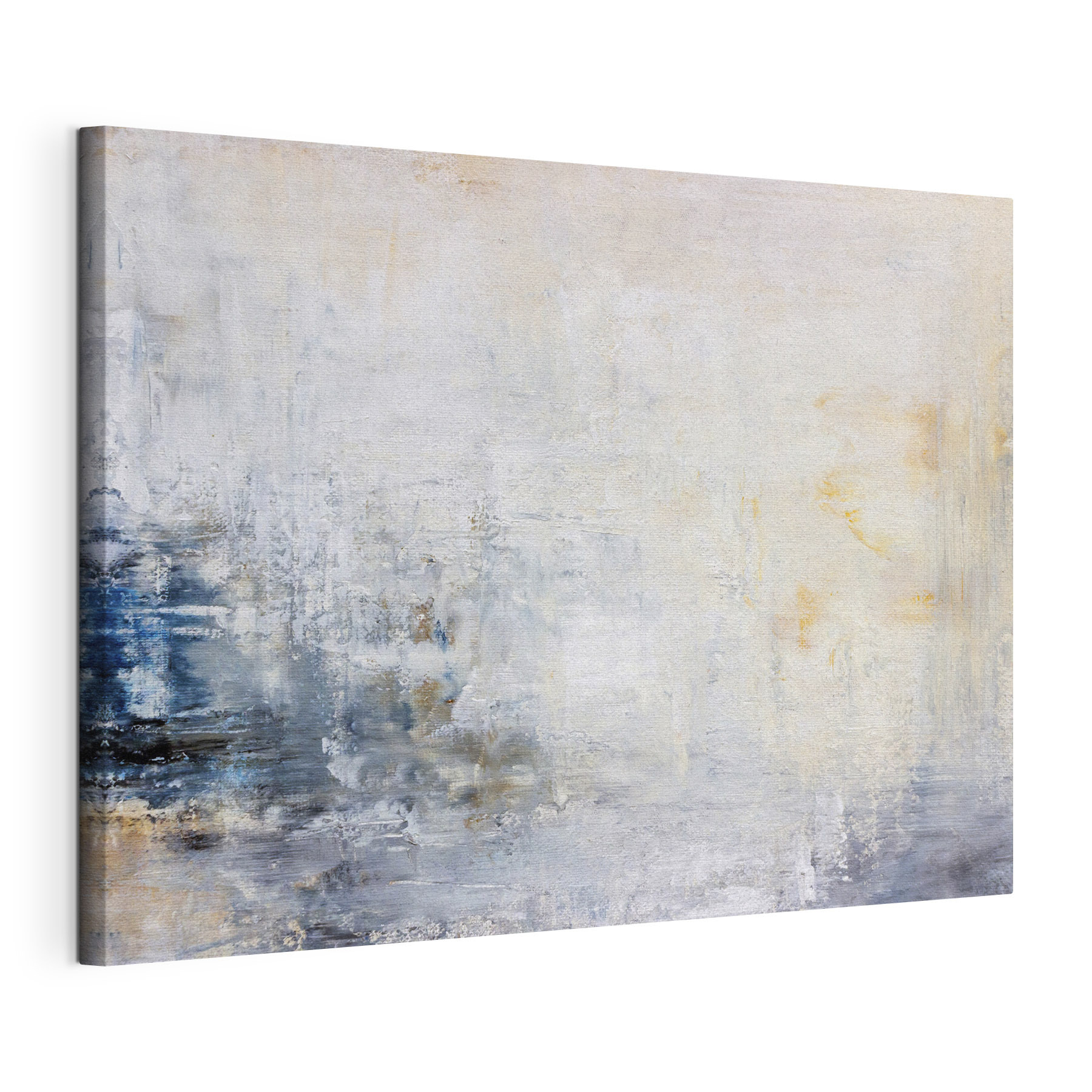 A white and blue background