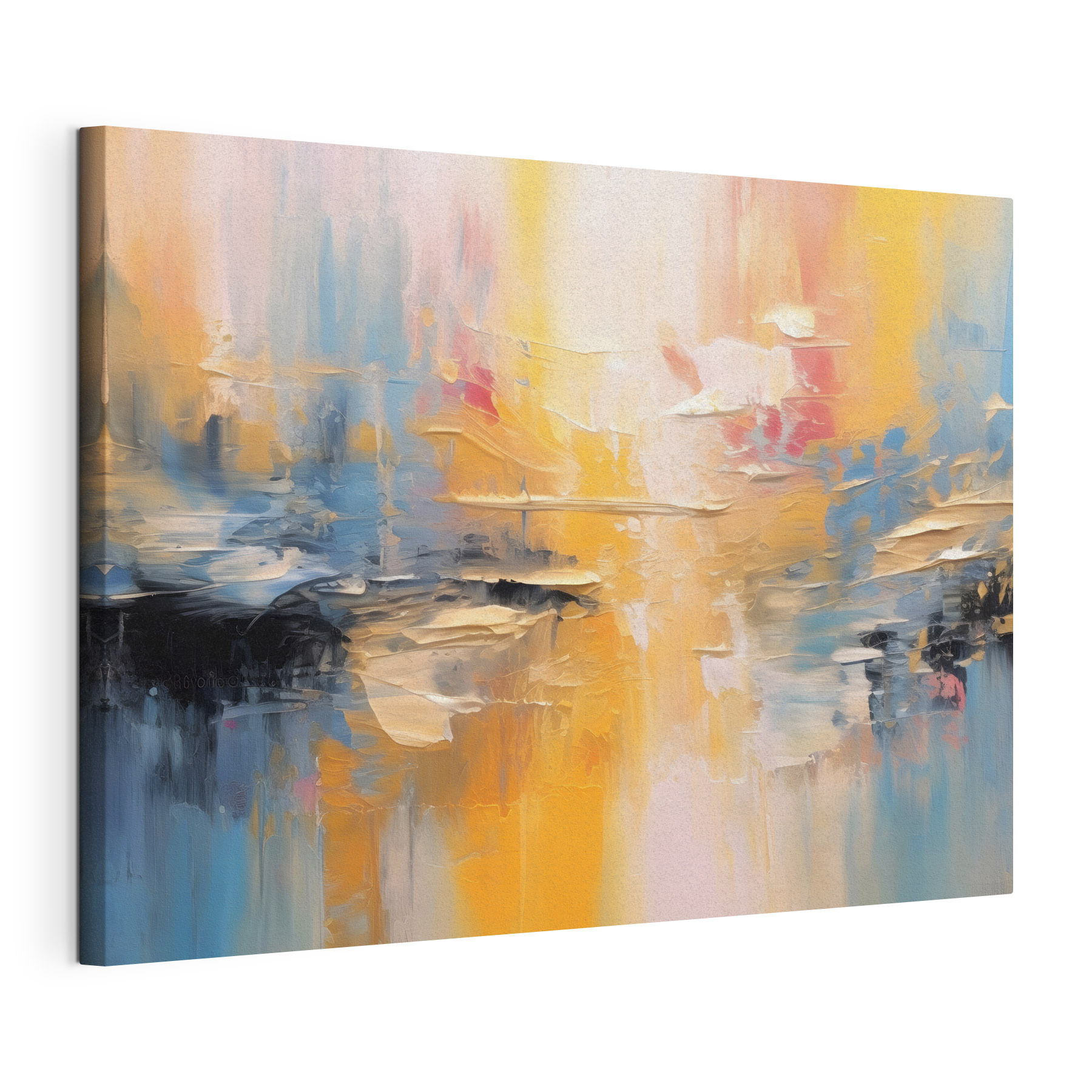 A painting of a colorful sky A painting of a colorful sky