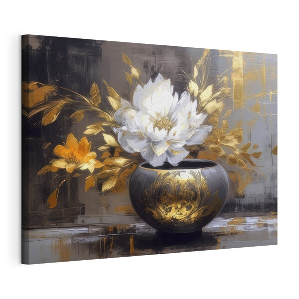 Tableaux Peinture d'une fleur dans un pot