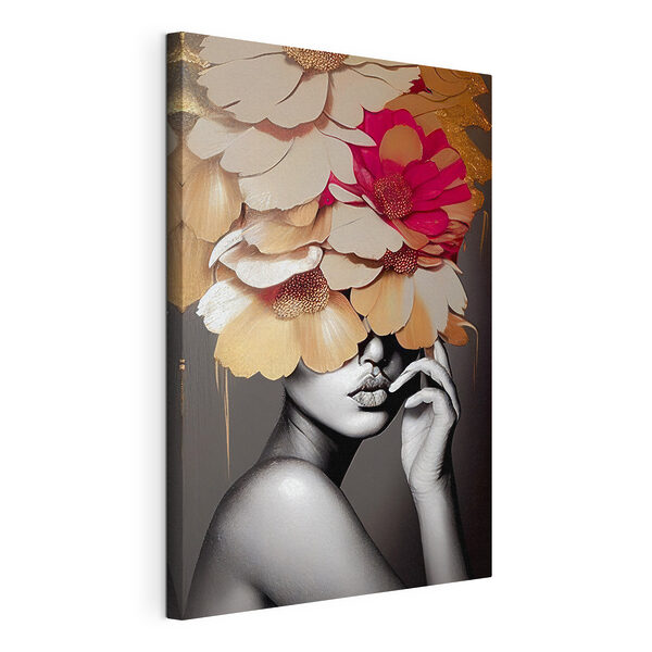 Tableaux Femme avec des fleurs sur la tête (UGS : s35442) Tableaux Tableaux Femme avec des fleurs sur la tête (UGS : s35442)