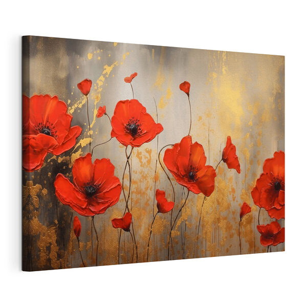 Un tableau de fleurs rouges Tableaux Un tableau de fleurs rouges