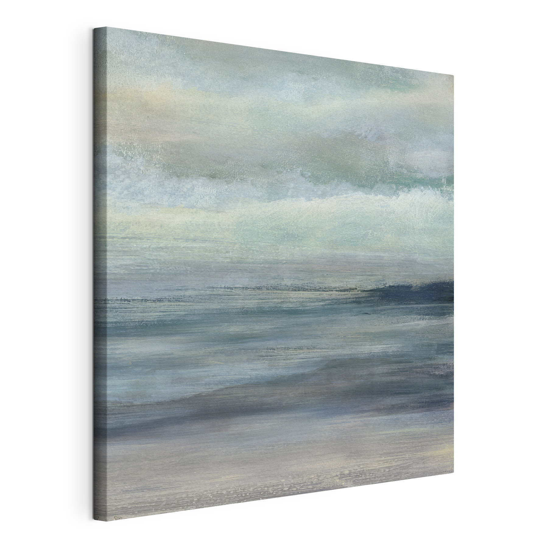 A painting of a beach A painting of a beach