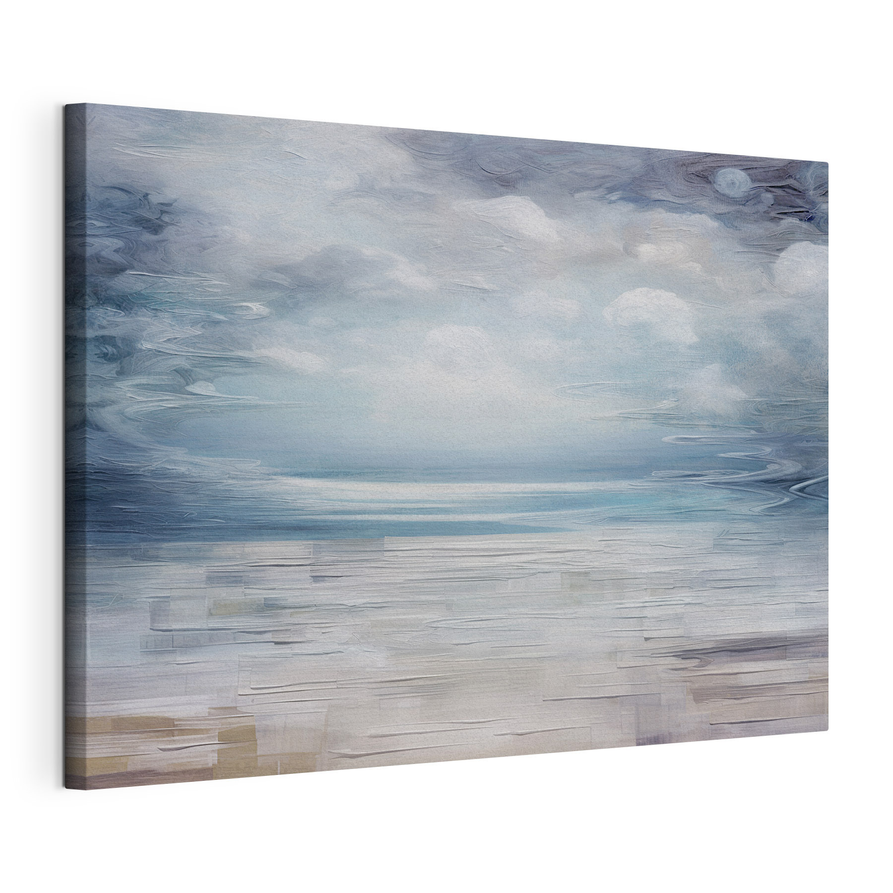 A landscape with clouds and blue sky