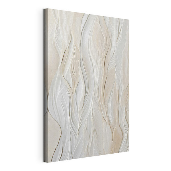 Mur blanc avec des lignes ondulées Tableaux Mur blanc avec des lignes ondulées