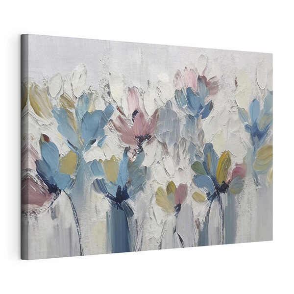 Une peinture de fleurs sur une surface blanche Tableaux Une peinture de fleurs sur une surface blanche