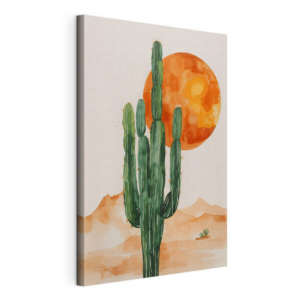Tableaux Peinture d'un cactus et d'un soleil (UGS : s36269) Tableaux Tableaux Peinture d'un cactus et d'un soleil (UGS : s36269)