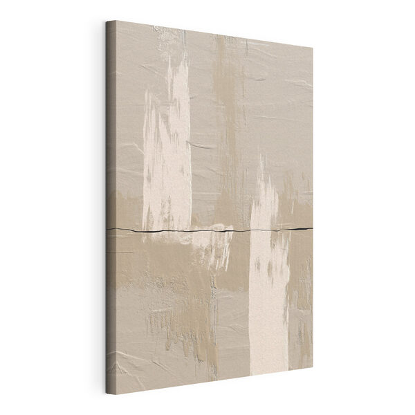 Peinture blanche et brune sur un mur Tableaux Peinture blanche et brune sur un mur