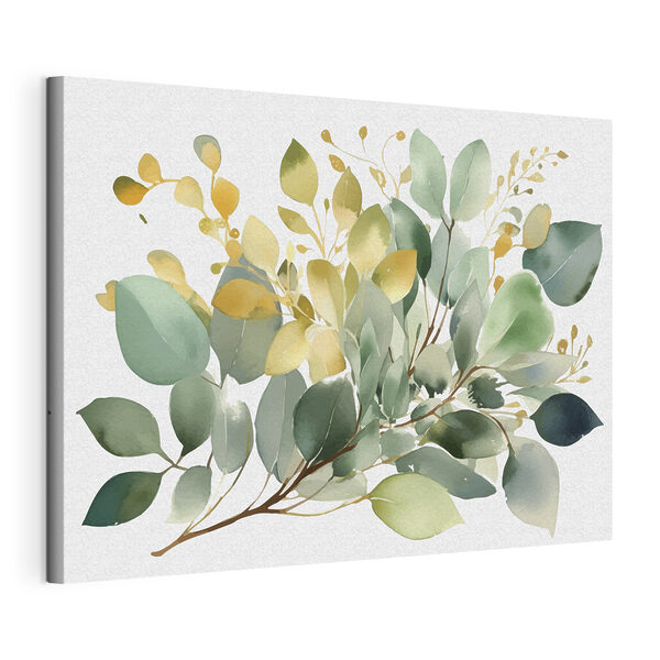 Une aquarelle de feuilles Tableaux Une aquarelle de feuilles