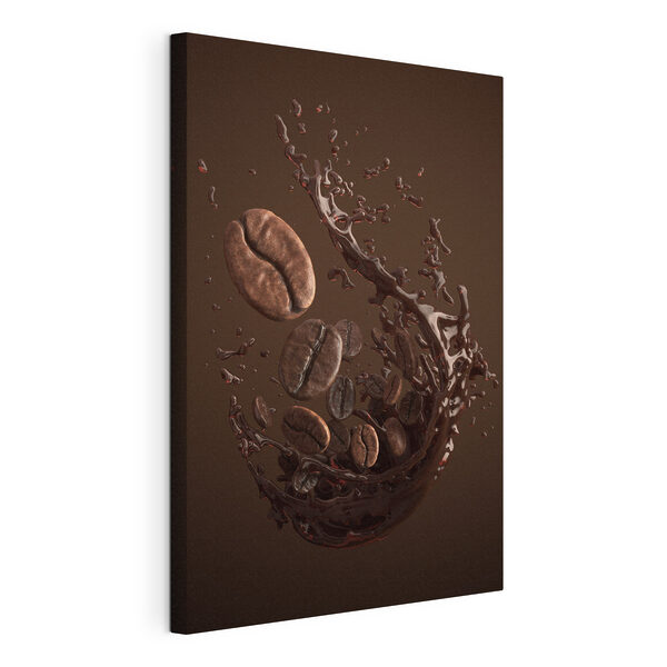 Tableaux Grains de café tombant dans un liquide (UGS : s37176) Tableaux Tableaux Grains de café tombant dans un liquide (UGS : s37176)