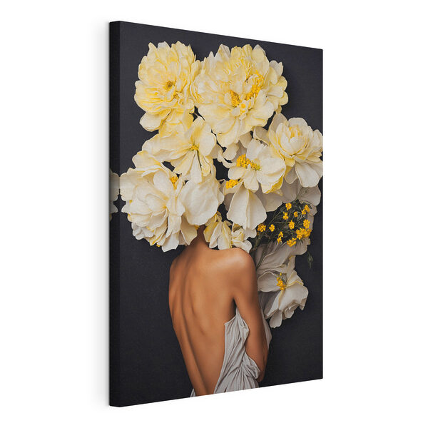 Tableaux Une femme avec des fleurs sur la tête (UGS : s37162) Tableaux Tableaux Une femme avec des fleurs sur la tête (UGS : s37162)