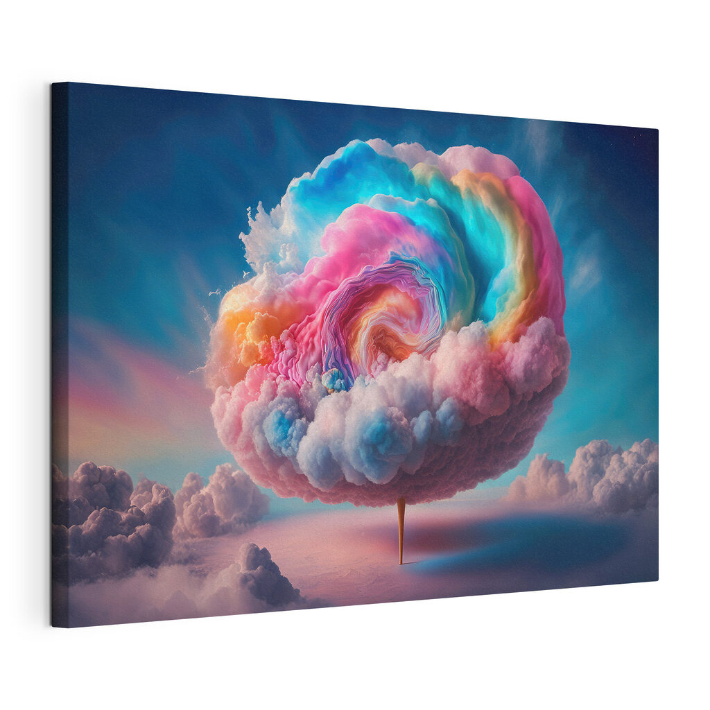 A colorful cloud in the sky A colorful cloud in the sky