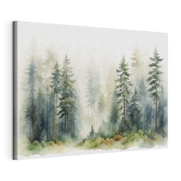Tableaux Une aquarelle d'une forêt (UGS : s37337) Tableaux Tableaux Une aquarelle d'une forêt (UGS : s37337)