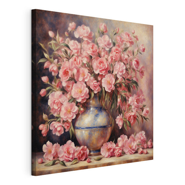 Tableaux Peinture de fleurs roses dans un vase (UGS : s37438) Tableaux Tableaux Peinture de fleurs roses dans un vase (UGS : s37438)