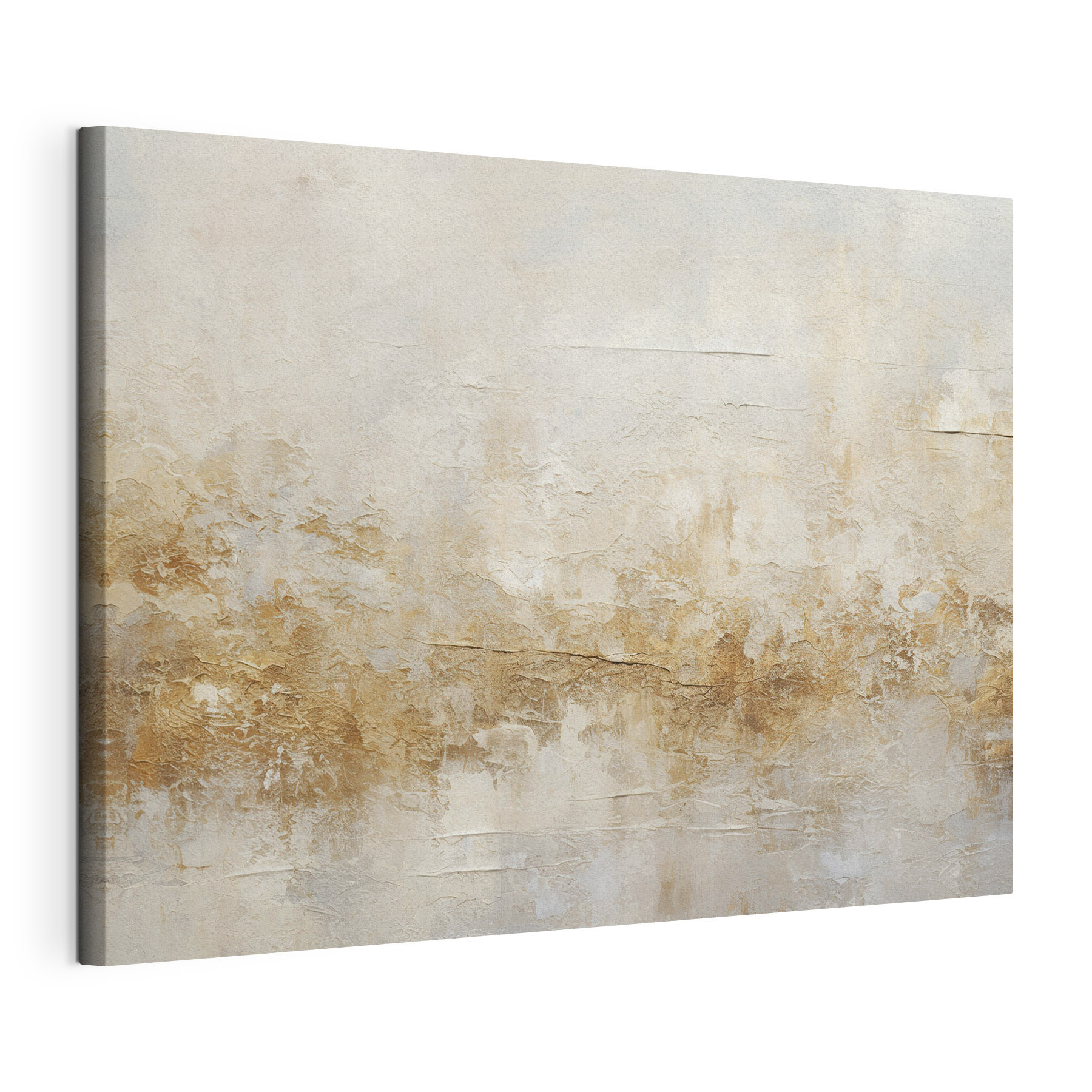 A white and brown wall