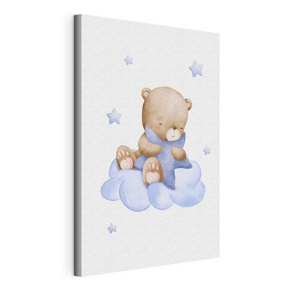 Tableaux Tableaux Un ours en peluche sur un nuage (UGS : s37919v1)