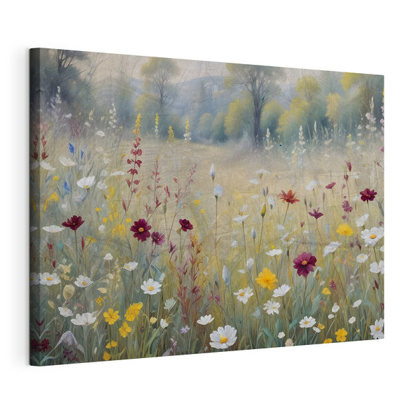 Peinture de fleurs dans un champ Tableaux Peinture de fleurs dans un champ