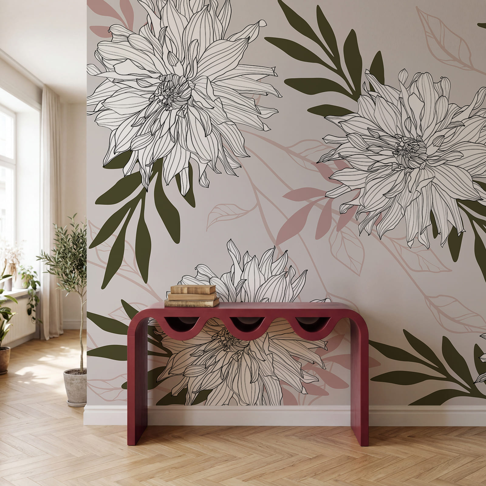 Des fleurs blanches avec des feuilles vertes Des fleurs blanches avec des feuilles vertes