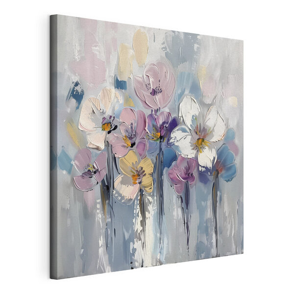 Peinture de fleurs sur fond blanc Tableaux Peinture de fleurs sur fond blanc