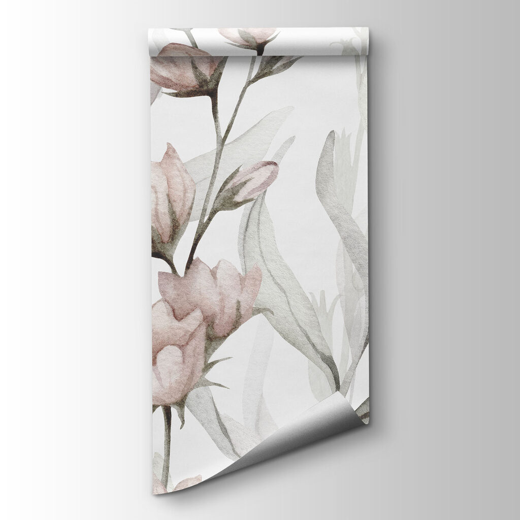 Painting of flowers and leaves Painting of flowers and leaves