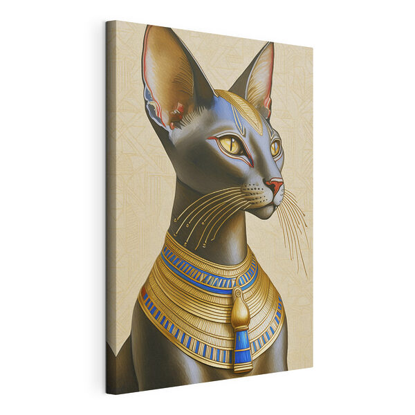 Chat majestueux paré d'un collier royal Tableaux Chat majestueux paré d'un collier royal