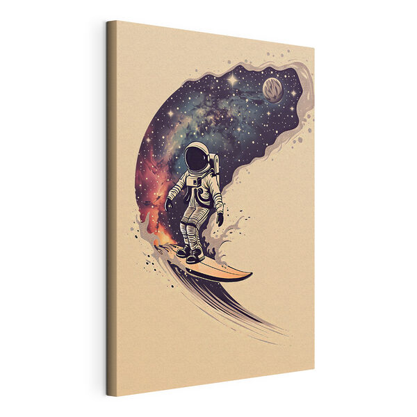 Tableaux Un astronaute sur une planche de surf (UGS : s38636) Tableaux Tableaux Un astronaute sur une planche de surf (UGS : s38636)
