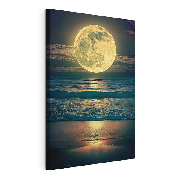 A moon over the ocean A moon over the ocean