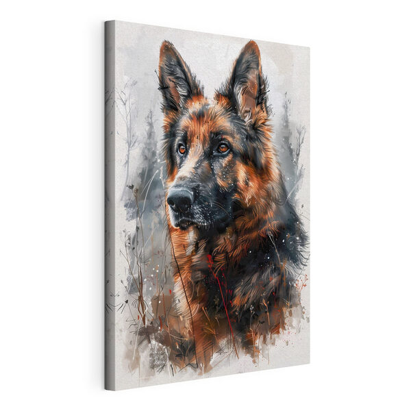 A painting of a dog A painting of a dog