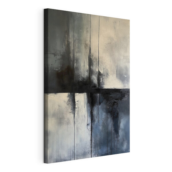 Peinture d'un carré noir et blanc Tableaux Peinture d'un carré noir et blanc