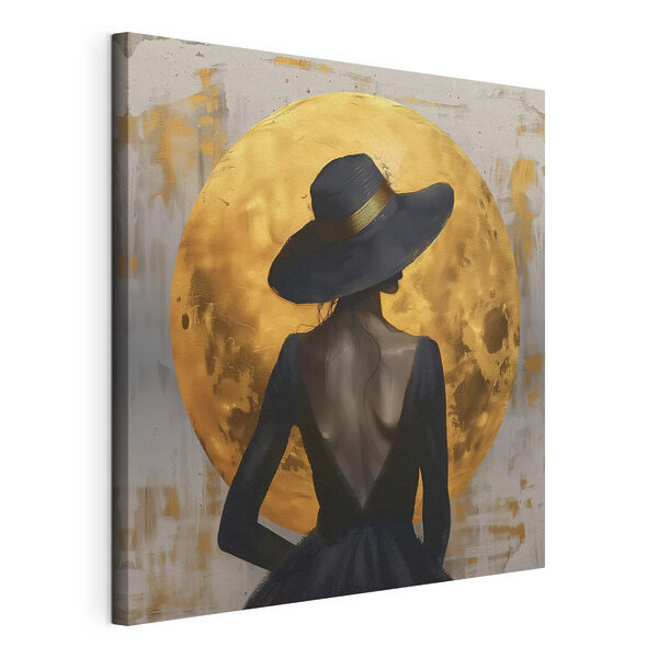 Tableaux Femme en robe noire et chapeau (UGS : s39685) Tableaux Tableaux Femme en robe noire et chapeau (UGS : s39685)
