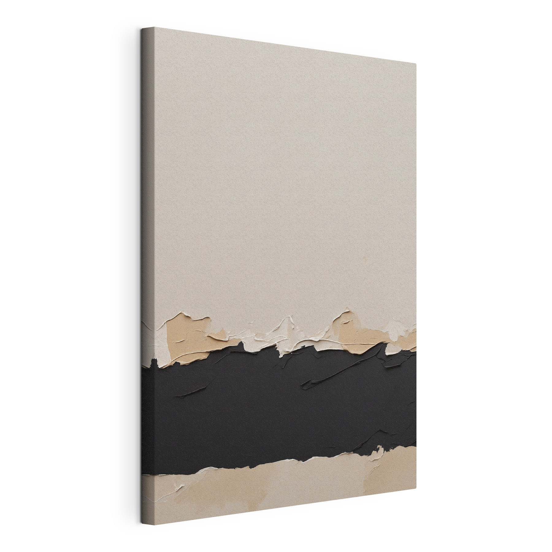 White and black wall
