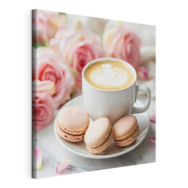 Tableaux Tasse de café et biscuits sur une assiette (UGS : s39232) Tableaux Tableaux Tasse de café et biscuits sur une assiette (UGS : s39232)
