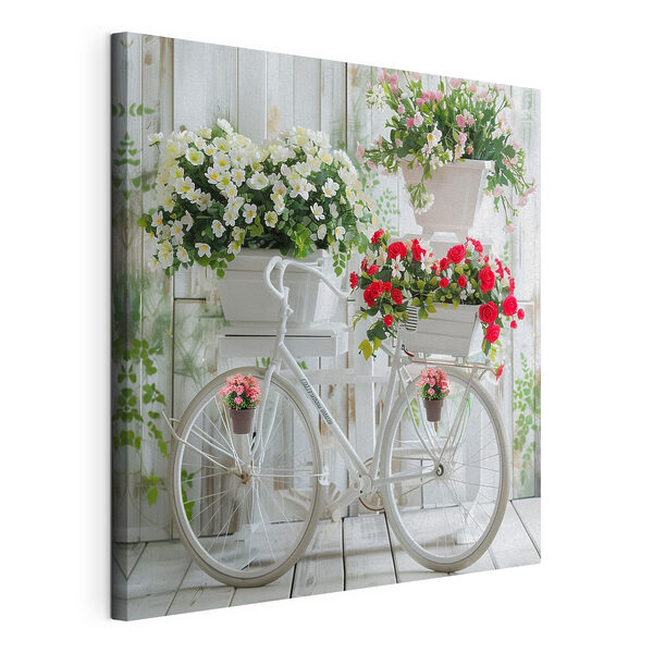 Tableaux Vélo avec des fleurs dans des paniers (UGS : s39242) Tableaux Tableaux Vélo avec des fleurs dans des paniers (UGS : s39242)