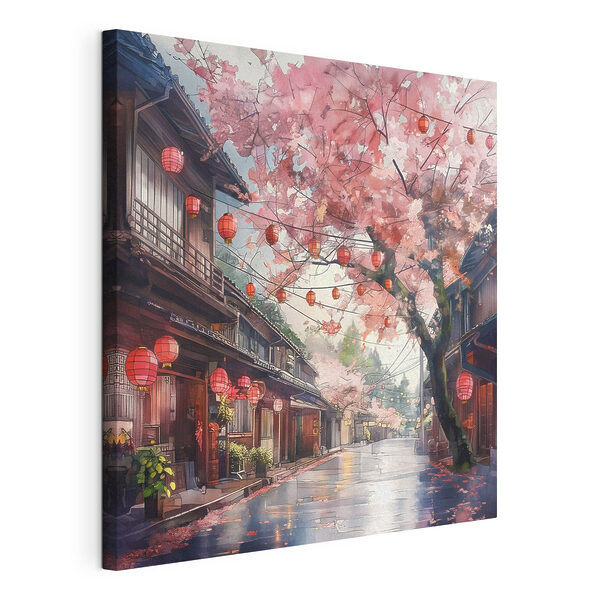 Tableaux Rue avec lanternes roses et arbres (UGS : s39774) Tableaux Tableaux Rue avec lanternes roses et arbres (UGS : s39774)
