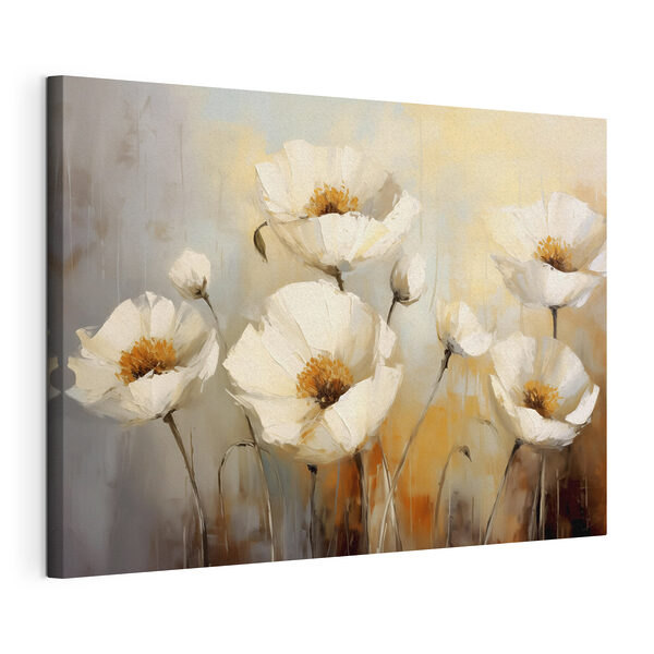 Tableaux Peinture de fleurs blanches (UGS : s39815) Tableaux Tableaux Peinture de fleurs blanches (UGS : s39815)