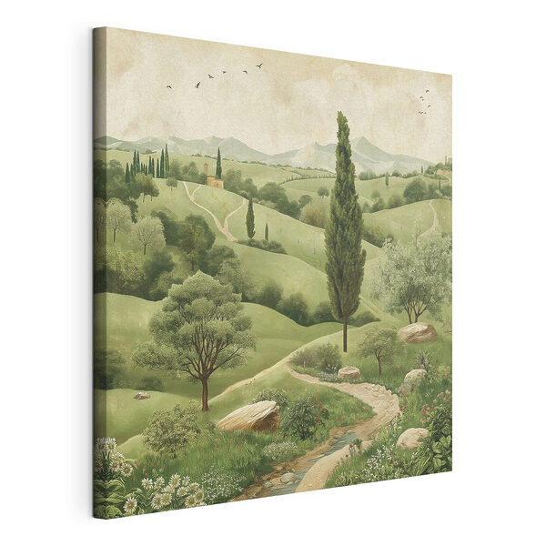 Tableaux Paysage avec des arbres et une route (UGS : s40075) Tableaux Tableaux Paysage avec des arbres et une route (UGS : s40075)
