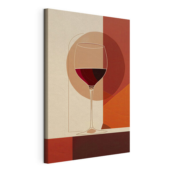 Tableaux Verre de vin contenant un liquide rouge (UGS : s40192) Tableaux Tableaux Verre de vin contenant un liquide rouge (UGS : s40192)