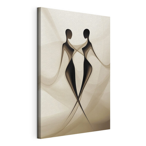 Tableaux Couple de femmes en noir et blanc (UGS : s40279) Tableaux Tableaux Couple de femmes en noir et blanc (UGS : s40279)