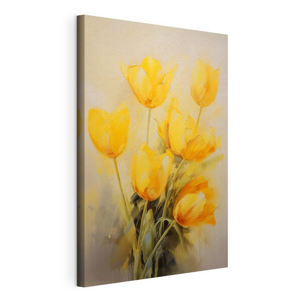 Tableaux Peinture de fleurs jaunes (UGS : s40318) Tableaux Tableaux Peinture de fleurs jaunes (UGS : s40318)