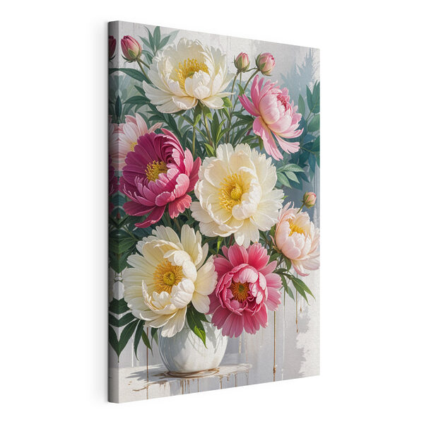 Tableaux Bouquet de fleurs avec feuilles (UGS : s40403) Tableaux Tableaux Bouquet de fleurs avec feuilles (UGS : s40403)