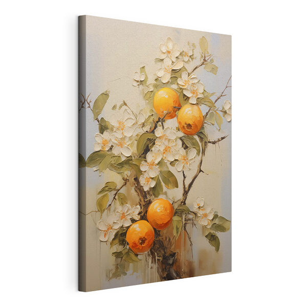 Peinture d'oranges et de fleurs Tableaux Peinture d'oranges et de fleurs