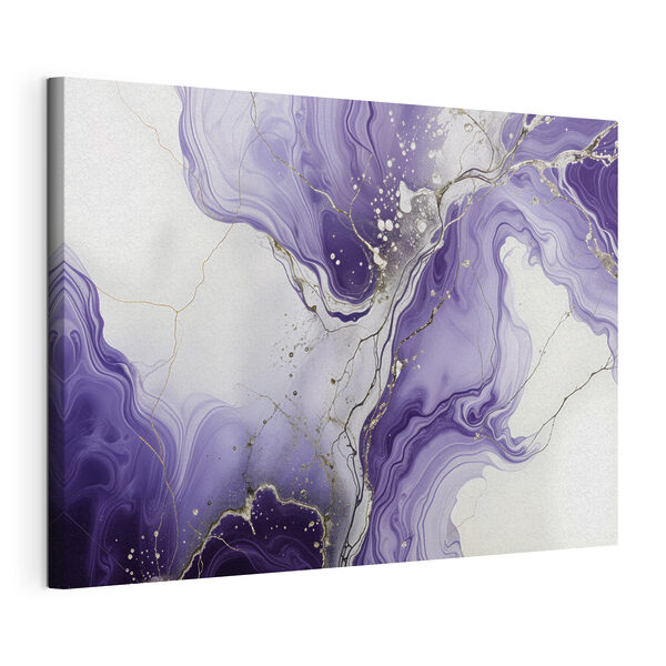 Tableaux Tourbillons lavande avec veines métalliques (UGS : s40566) Tableaux Tableaux Tourbillons lavande avec veines métalliques (UGS : s40566)
