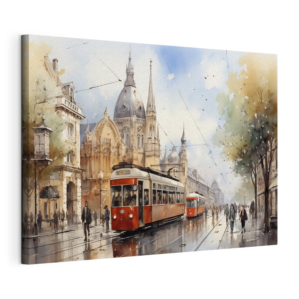 Tableaux Trolley dans une rue (UGS : s40732) Tableaux Tableaux Trolley dans une rue (UGS : s40732)