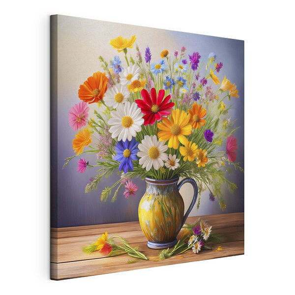 Tableaux Fleurs colorées dans un vase (UGS : s40707) Tableaux Tableaux Fleurs colorées dans un vase (UGS : s40707)